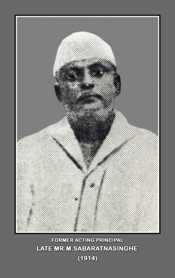 Manipay Hindu College Past Principals